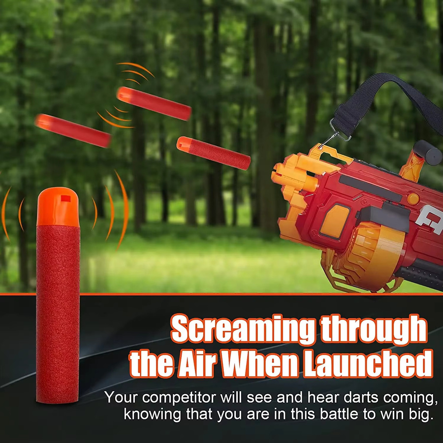 Nerf N-Strike Mega, Schaumstoff-Nachfüll-Darts, Rot, 30-teiliges Set - Bild 6