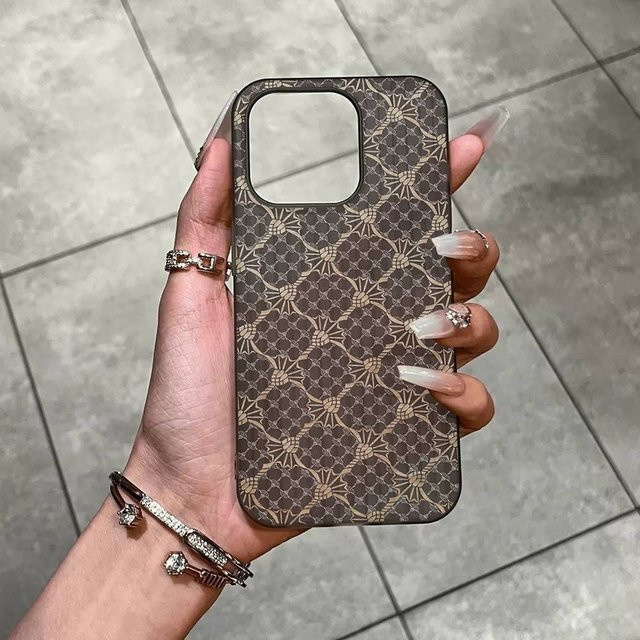 J-Joop Luxus Silikon Handyhülle mit geriffeltem Design für Apple iPhone 11 bis iPhone 17 Pro Max in Braun - Bild 1