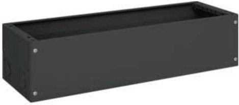 Hager Sockel FZ643A für FR+FS Schrank in Schwarz, B: 80 cm, T: 20 cm, H: 27,5 cm - Bild 1