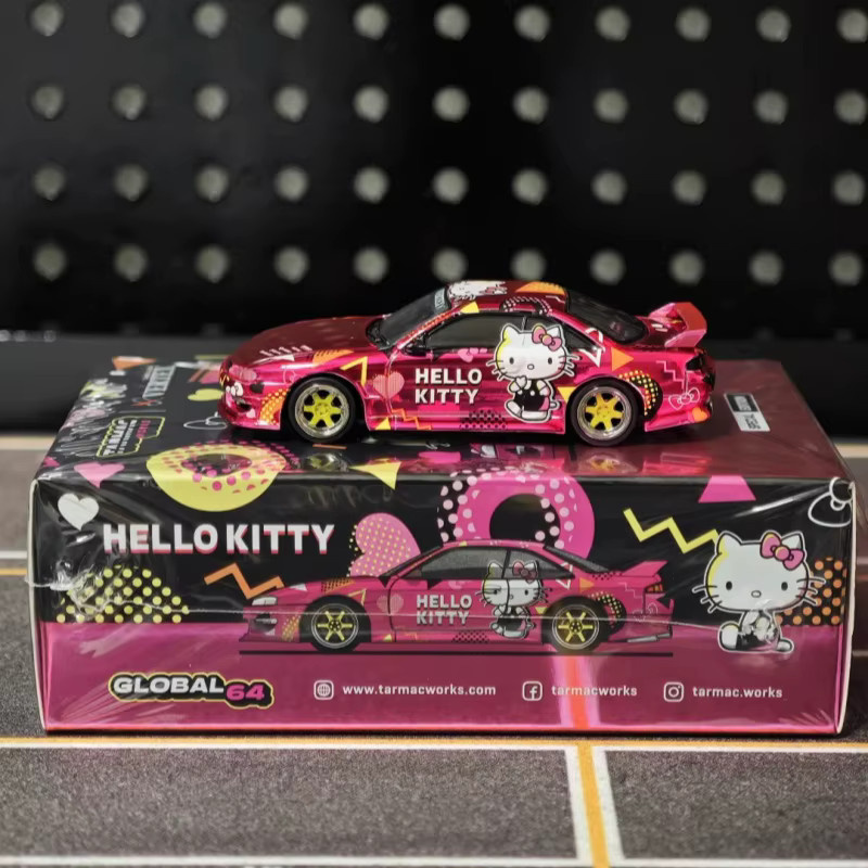 Tarmac Works Vertex Silvia S14 Hello Kitty, Automodell, 1:64, Pink - Bild 3