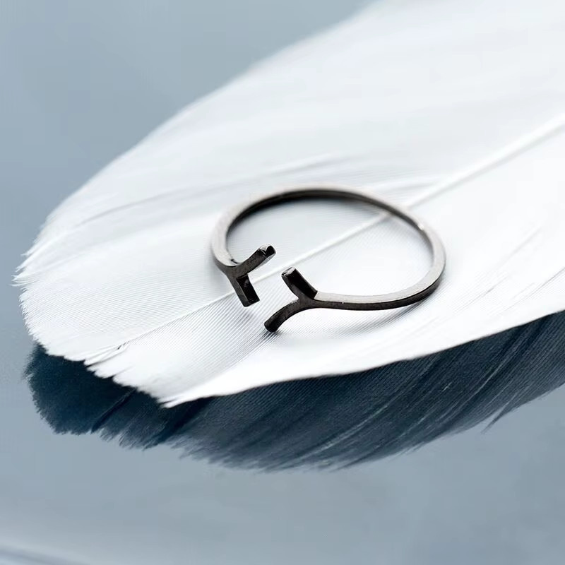 Ring 925 Silber, Schwarz, Baum Zweige, Damen - Bild 2