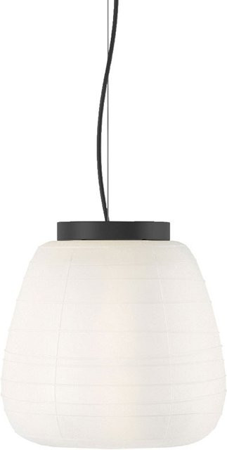 B.Lux Misko S25 Pendelleuchte in Schwarz aus Metall und Glas mit dimmbarer LED und E27 Fassung - Bild 1