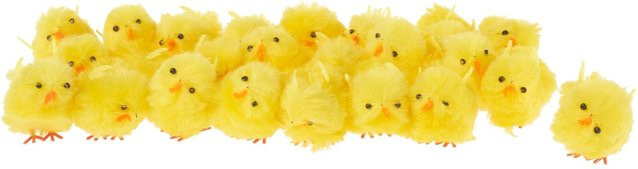 VBS Chenille Küken Gelb für Ostern, 24 Stück, Höhe: 5 cm - Bild 1