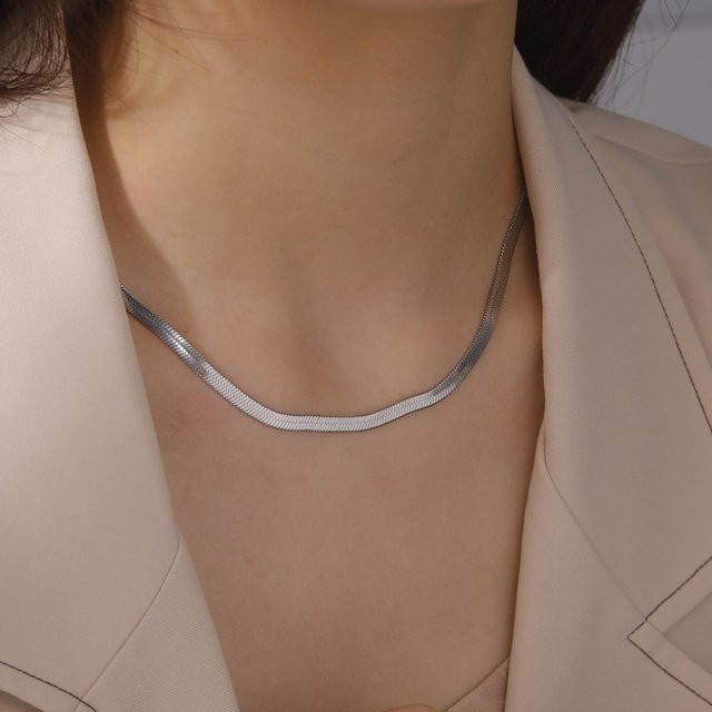 YULIN Halskette Edelstahl, Gold, Choker, 50-55cm, Unisex - Bild 1