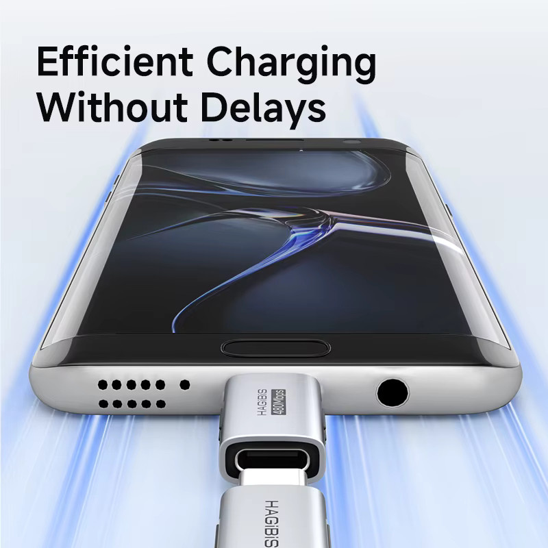Hagibis USB-C auf Micro-USB Adapter in Grau für Android-Smartphones, Lüfter und Powerbanks - Bild 3