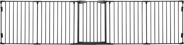 PawHut Absperrgitter aus Stahl und Kunststoff in Schwarz, B/T/H: 300 x 3 x 74,5 cm - Bild 1