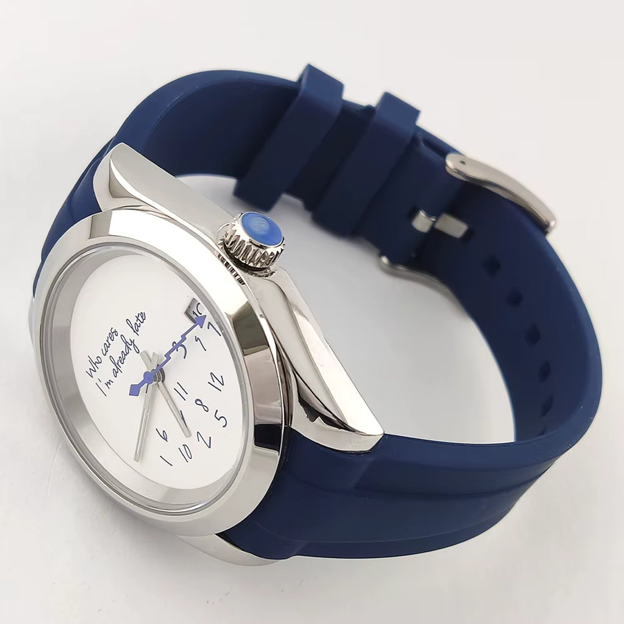 OUMASHI Armbanduhr, Automatik, Edelstahl, Blau, 39 mm, Herren - Bild 2