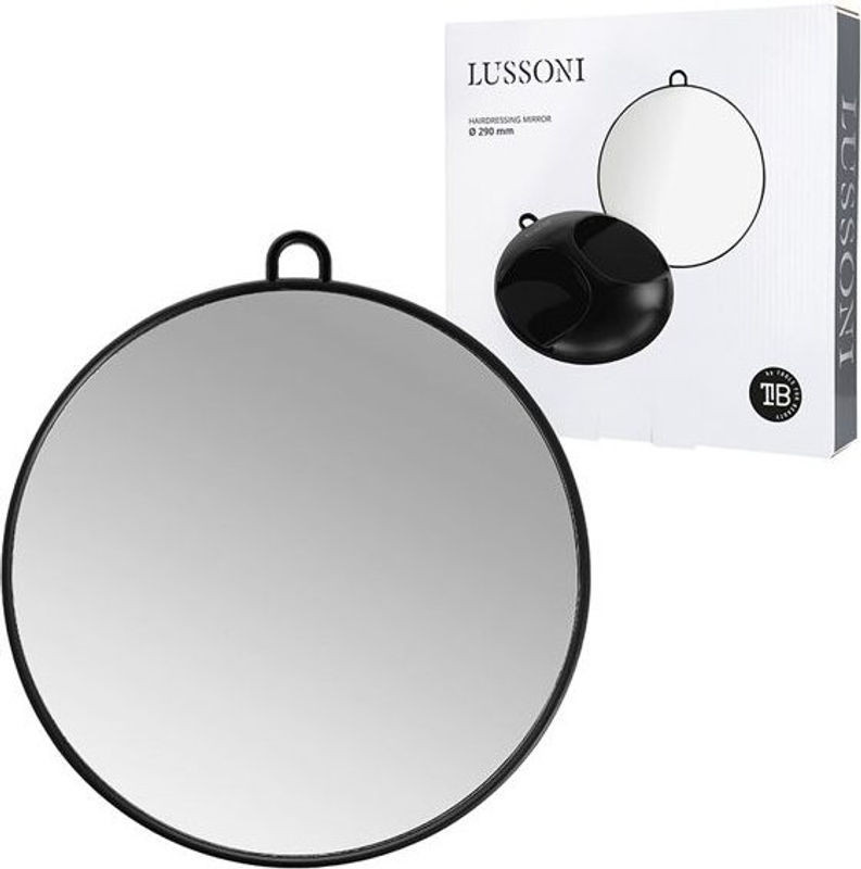 Lussoni Rundspiegel Schwarz Rahmenlos Durchmesser: 29 cm - Bild 1