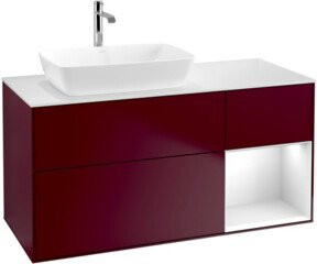 V&B Waschtischunterschrank Finion in Weiß lackiert, Breite: 120 cm, Tiefe: 50,1 cm, Höhe: 50,1 cm - Bild 1