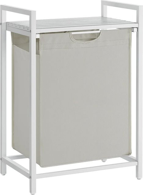 Vasagle Wäschesammler Weiß B/T/H: 50 x 33 x 72 cm - Bild 1