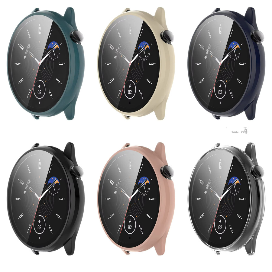 Huami Amazfit GTR Mini Schutzhülle mit gehärtetem Glas, Schwarz, Unisex - Bild 2