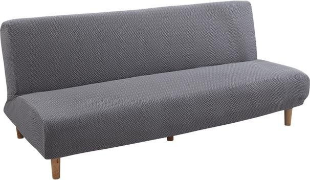 Elastische Sofa-Schutzhülle von Your Warm Home für Klappsofa und Futon, grau, Breite: 160-190 cm - Bild 1