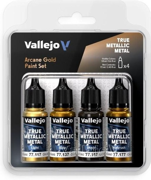 Vallejo TMM Arcane Gold, Farb-Set, 4 x 18ml - Bild 1