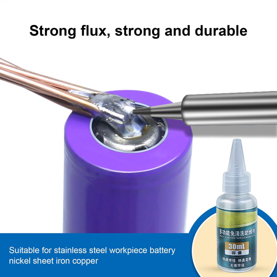 Lötflussmittel Kontakt-Flüssigkeit transparent für Aluminium, Kupfer und Elektronik, 30 ml - Bild 2