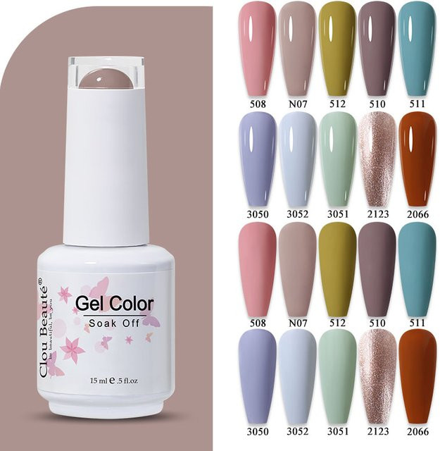 Clou Beaute Gel Nagellack, Braun, Glänzend, Damen - Bild 1