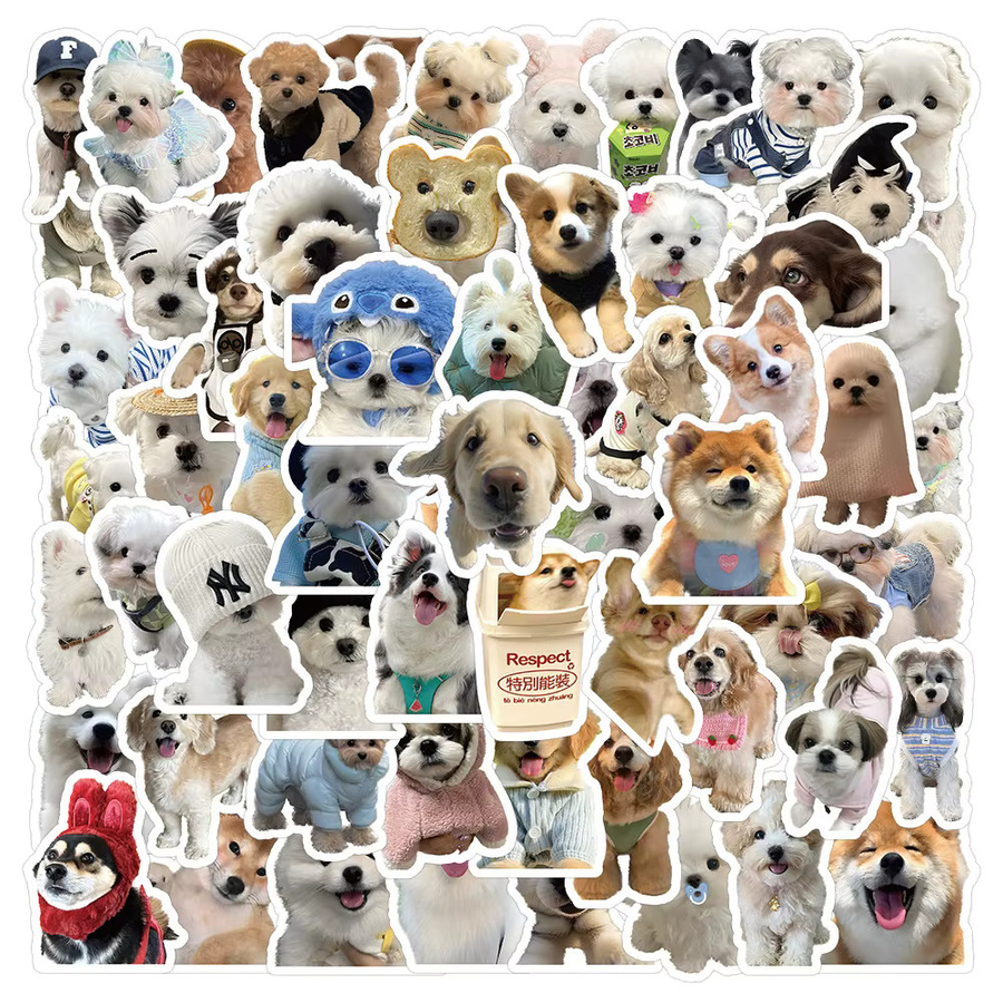 200 Stück Wasserfeste Welpen- und Kätzchen-Tieraufkleber in Multicolor von BulingBulingStickers Store - Bild 3