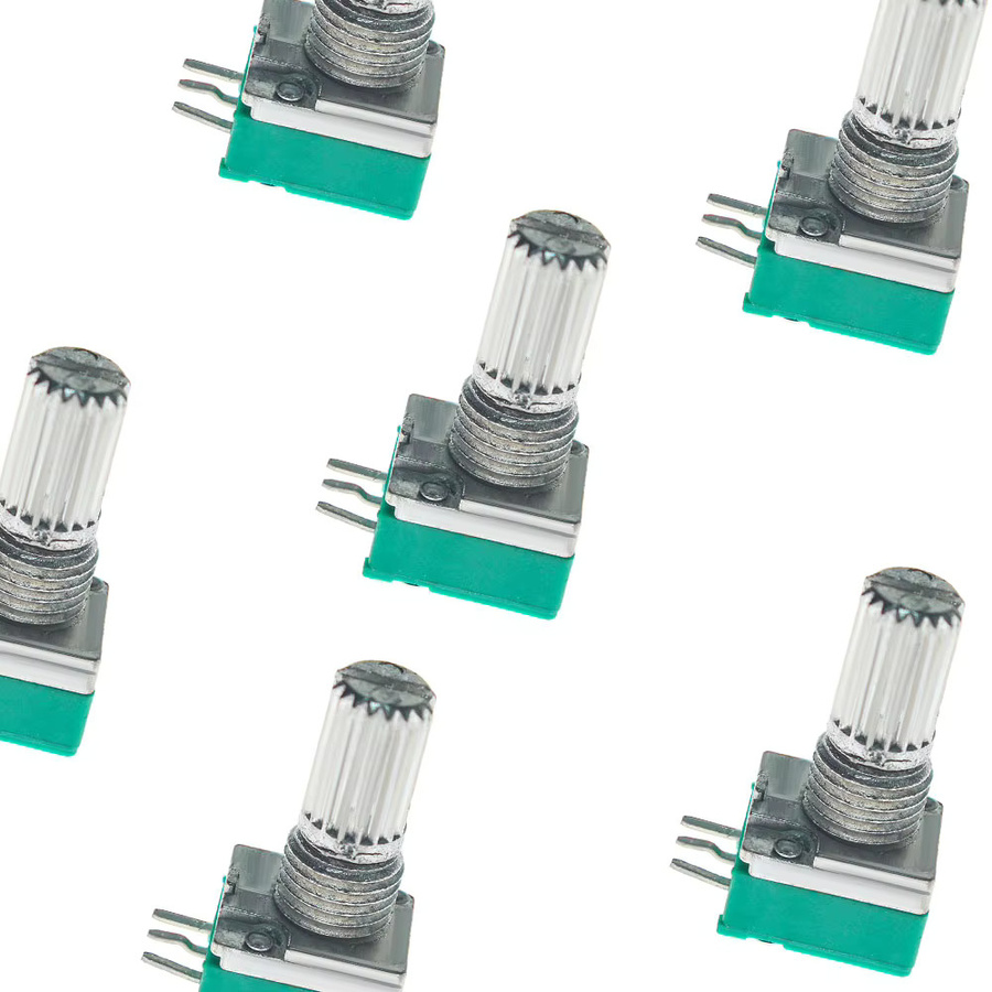 YTDMEN RK097 RK097N Potentiometer Industrielle Schalter B1K 5K 10K 20K 50K 100K 500K 3Pin Audio-Schalter für Verstärker wasserdicht 15mm - Bild 2