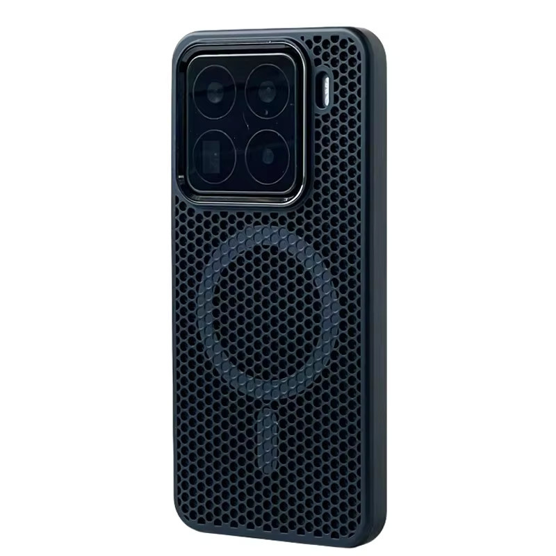 Xiaomi Magnetische Legierung Schutzhülle mit Waben-Mesh-Kühlung und Magsafe für Mi 15 Ultra, Mi 15 Pro und Mi 14 in Blau - Bild 4
