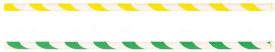 Ncube Papier-Trinkhalme multicolor, 40 Stück aus FSC-Papier - Bild 1