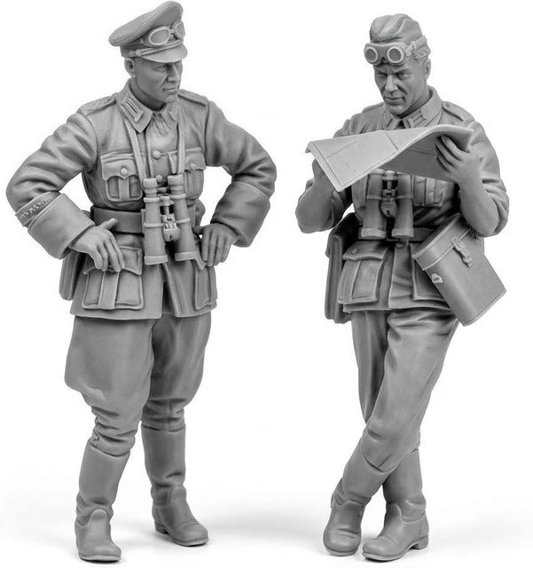 BAANFU Historischer Militäroffizier, Modellbausatz, 2-teiliges Set, Maßstab 1:35, Harz - Bild 1