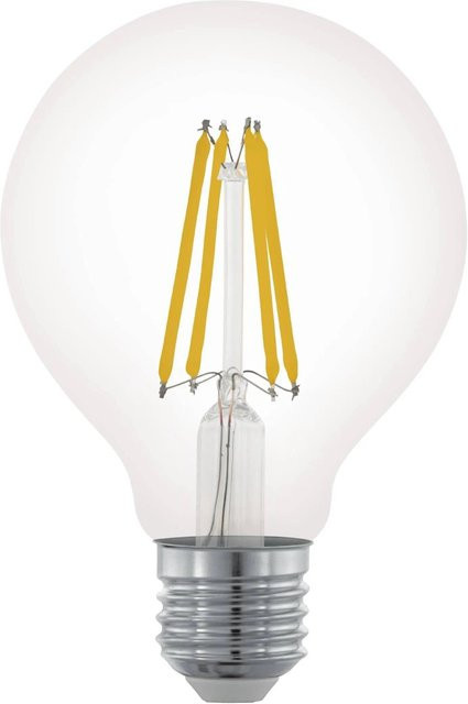 Eglo LED Leuchtmittel E27 Globeform in Transparent mit warmweißem Licht und 7,5 W - Bild 1
