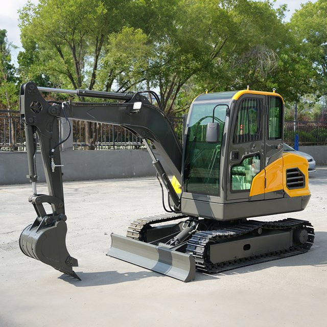 Kubota Diesel Minibagger mit EPA-Motor in Gelb, Crawler Micro Digger für den landwirtschaftlichen Einsatz - Bild 1