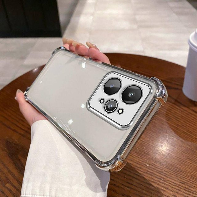 NOO.1Case Handyhülle mit galvanisierter Farbkante für realme 15 5G und realme 15 Pro 5G, transparent - Bild 1