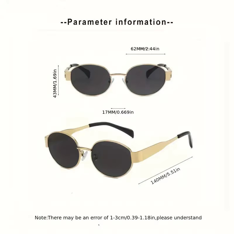 Hindfield Korrektionsbrille Damen, oval, Vollrand, Metall, gold - Bild 2