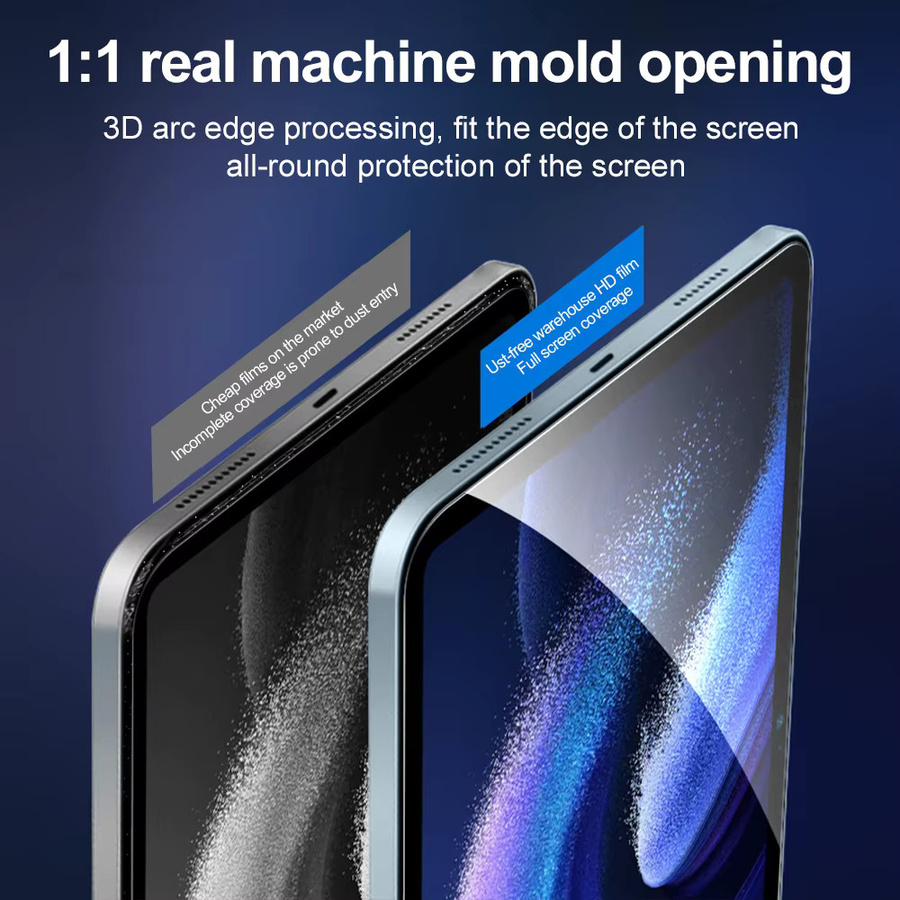 Xiaomi Panzerglasfolie Displayschutz Transparent für Redmi Pad SE 8.7 11 Pad 10.6 Pad 7 Pro 8 7s 6s 6 Pro 5 - Bild 5