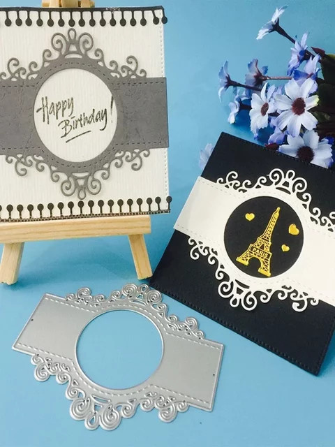 Spitze Spiegel Stanzform für DIY Scrapbooking, Albumgestaltung und Papierprägung - Bild 1