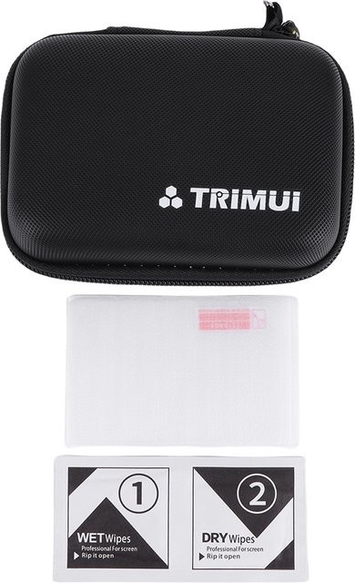 Trimui Brick Zubehör-Set mit Hartschalen-Tragetasche in Schwarz und Displayschutzfolie aus gehärtetem Glas - Bild 1