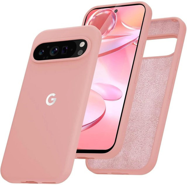 Hautfreundliche Silikon Schutzhülle für Google Pixel 10 Pro XL 9 8 7 9A 8A 7A in Rosa - Bild 1