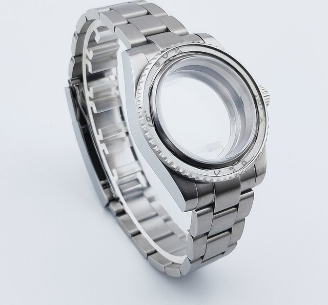NEITON Uhrengehäuse Edelstahl, Silber, 40 mm, Unisex - Bild 1