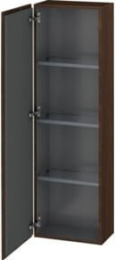 Duravit L-Cube Halbhochschrank für das Badezimmer in Nussbaum gebürstet, B/T/H: 40 x 24,3 x 132 cm - Bild 1