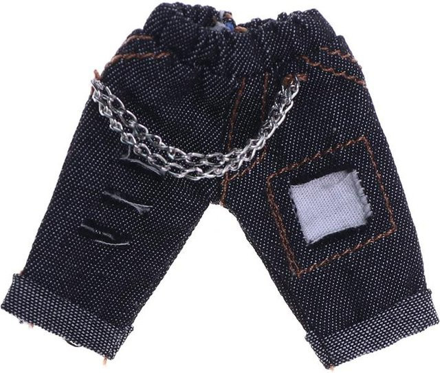 ob11 Babykleidung Jeanshosen, Zubehör, schwarz - Bild 1