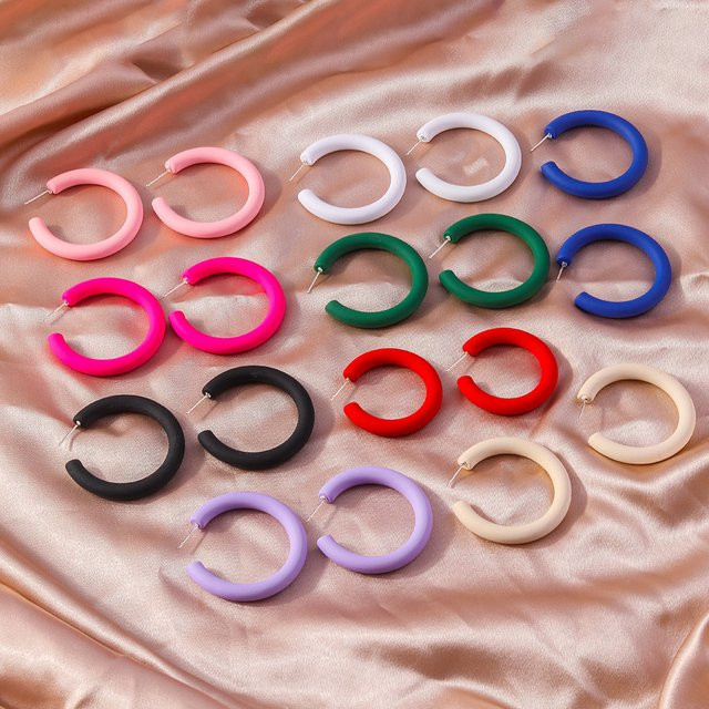 Aihua Hoop Ohrringe, Kunststoff, Bunt, Damen - Bild 1