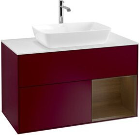V&B Waschtischunterschrank Finion 100 in Weiß mit Regalfach B/T/H: 100 x 50,1 x 50,1 cm - Bild 1