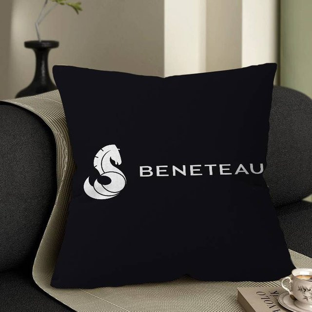 BENETEAU Kissenbezug in Schwarz, quadratisch, B/B/B: 45 x 45 x 45 cm - Bild 1