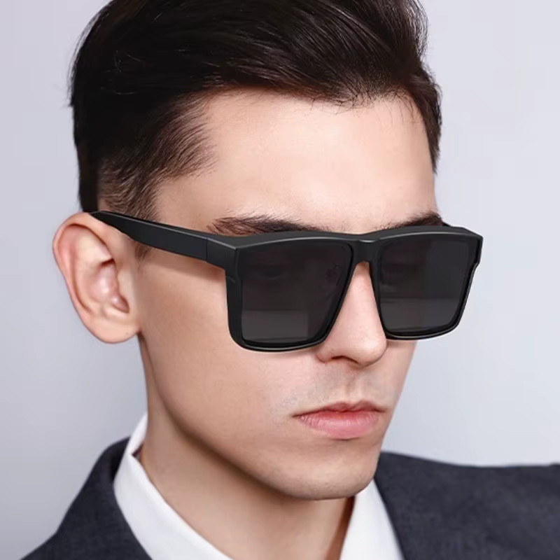 Polarisierte Sonnenbrille, Vollrand, Square, Schwarz - Bild 2