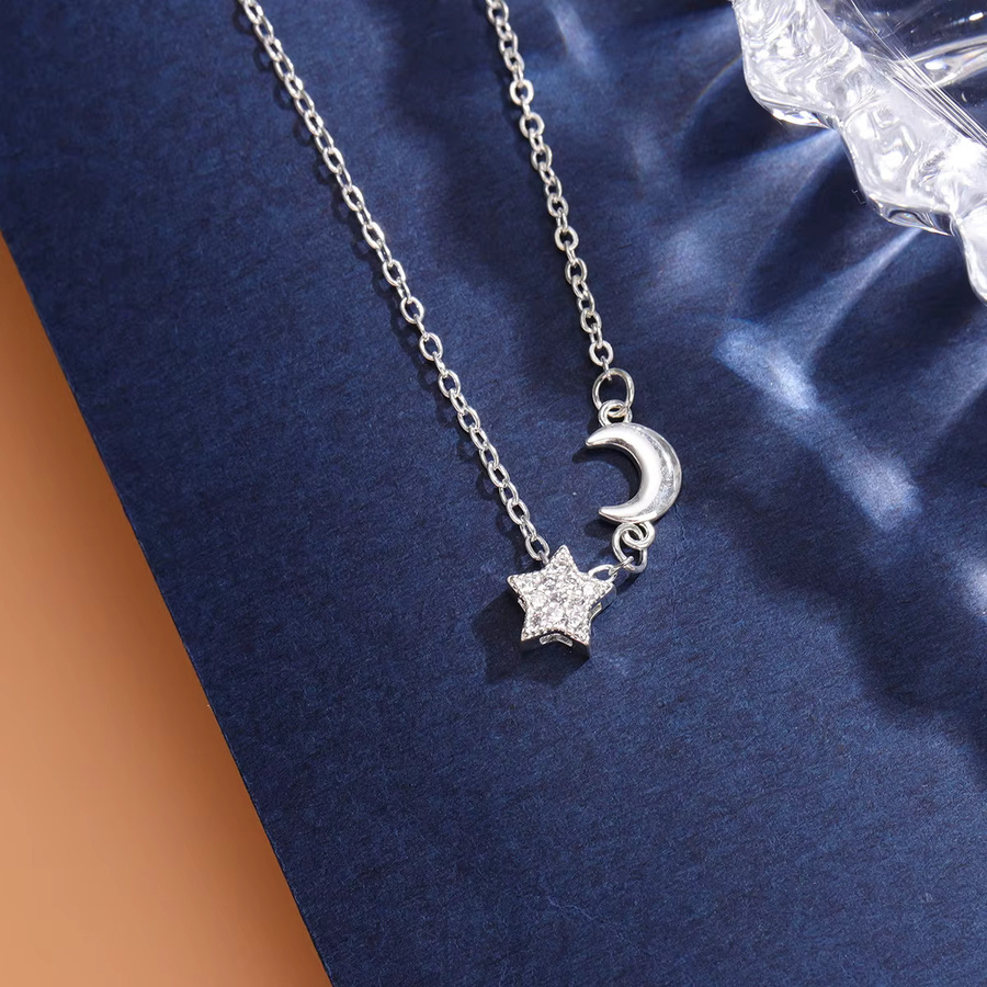 Anhänger-Halskette 925 Silber, Kristall, Damen - Bild 2