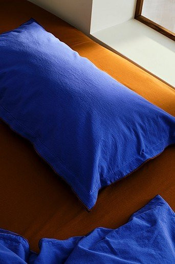 Jotex PIVOT Kissenhülle aus Baumwolle, Blau, B/H: 90 x 50 cm - Bild 1