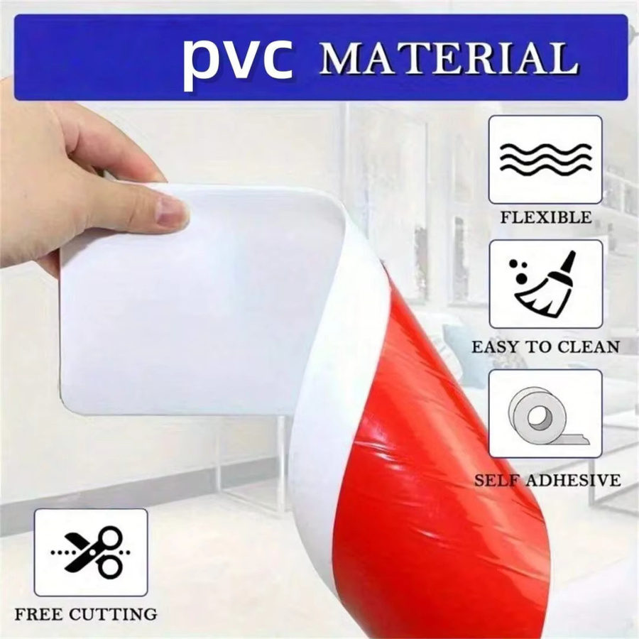 Flexible PVC Fußleiste selbstklebend, wasserdichte Kunststoff-Bodensockelleiste, Höhe: 10 cm, Länge: 2 m - Bild 2