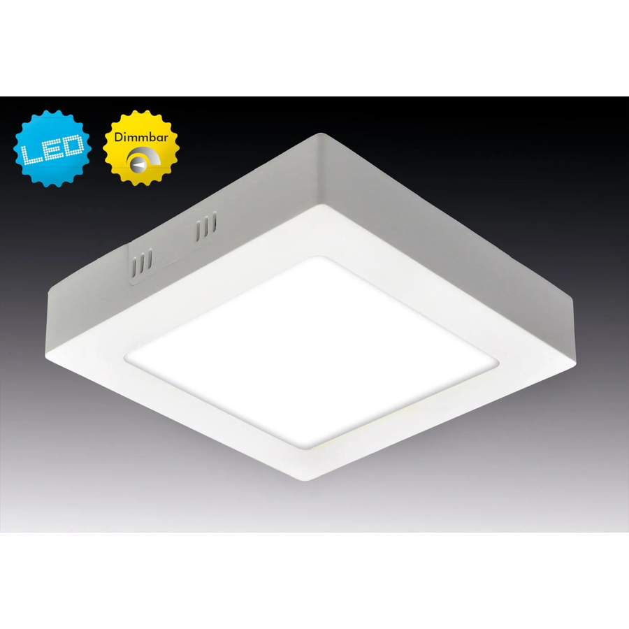 Näve LED-Aufbaupanel Dimplex, dimmbar, warmweiß, Weiß, Durchmesser: 17,2 cm - Bild 2
