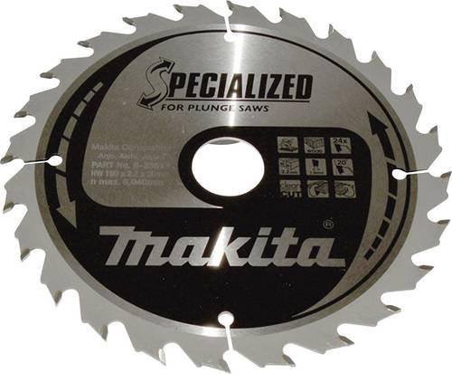 Makita Kreissägeblatt für Holz und Metall, Farbe: Silber, Durchmesser: 190 mm, Bohrung: 24 mm, Breite: 19 mm, Höhe: 3 mm, B/T/H: 190 x 19 x 24 mm - Bild 2