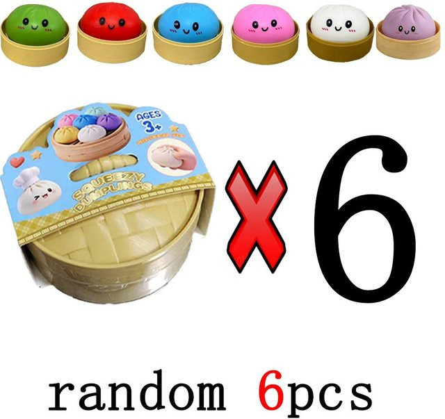 BC Pet Supplies Glitzer Teigtaschen Squishies, Mystery Box, Buntes Essen, Sensorisches Fidget Spielzeug, Anti Stress Knetbälle - Bild 1