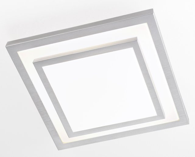 Deckenleuchte CLIPPER III von casa NOVA in Silber und Weiß, dimmbar, LED, modern und quadratisch - Bild 1