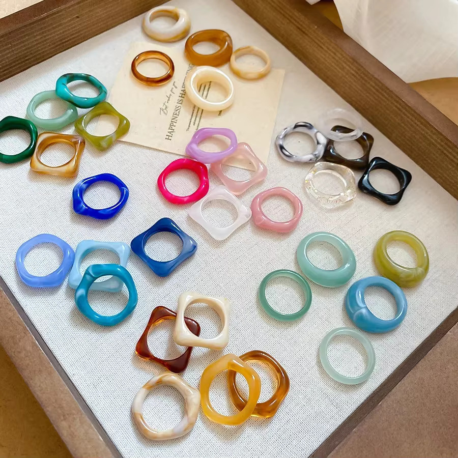 LATS Ringe, Harz, Bunt, Damen - Bild 2