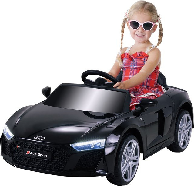 Actionbikes Motors Audi R8 4S Spyder Kinder-Elektroauto Schwarz mit Hartgummireifen - Bild 1