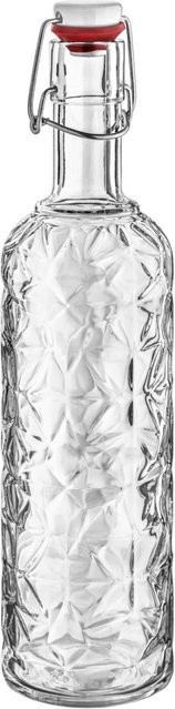 Bormioli Rocco Oriente Bügelverschlussflasche aus Glas, transparent, 6er Pack, 1,05 l - Bild 1