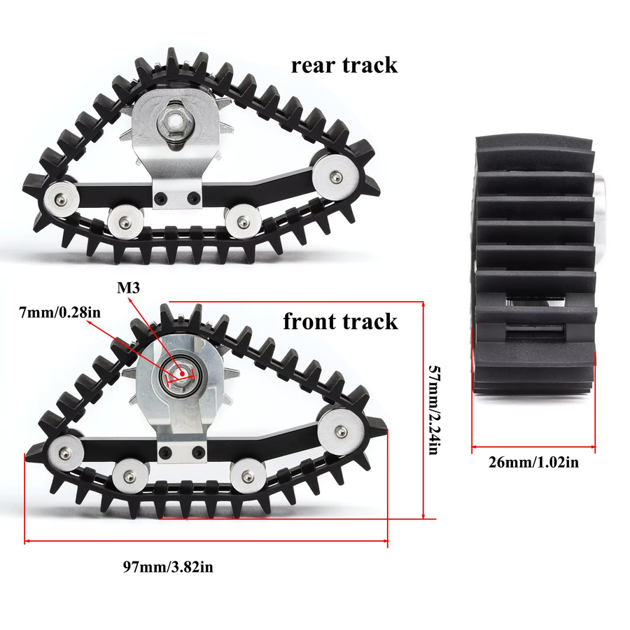 HooCrawler Snow Track Sets, Zubehör, 1:18, 4-teiliges Set - Bild 3